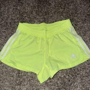 Adidas Women's Neon Yellow Shorts Size Small